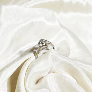 Ever After Sparkle Adjustable Moissanite Diamond Solitaire Ring 1.00 Carat