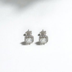 Only For You Moissanite Diamond Solitaire Stud Earrings 1.0 Carat