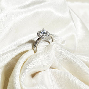 Happily Ever After Adjustable Lab Grown Moissanite Solitaire Diamond Ring 1.0 Carat