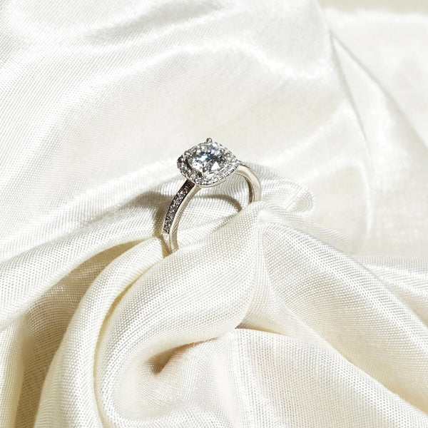 Happily Ever After Adjustable Lab Grown Moissanite Solitaire Diamond Ring 1.0 Carat