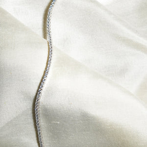 4MM Blush Blue Tennis Bracelet: 925 Sterling Silver