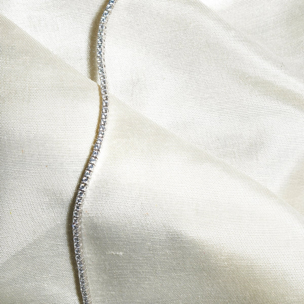 4MM Blush Blue Tennis Bracelet: 925 Sterling Silver