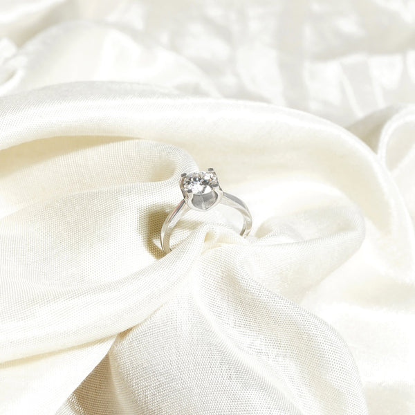 Always Needed Adjustable Lab Grown Moissanite Solitaire Diamond Ring 1.0 Carat