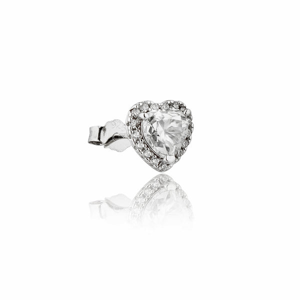 Sweet Hearts Lab Grown Moissanite Solitaire Earrings 1.0 Carat