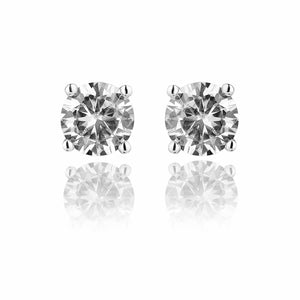 Everyday Shinner Lab Grown Moissanite Solitaire Earring 2.0 Carat