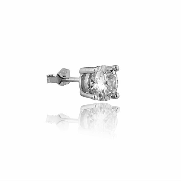 Everyday Shinner Lab Grown Moissanite Solitaire Earring 2.0 Carat