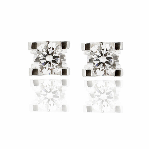 Simplistic Elegance Lab Grown Moissanite Solitaire Earring 2.0 Carat