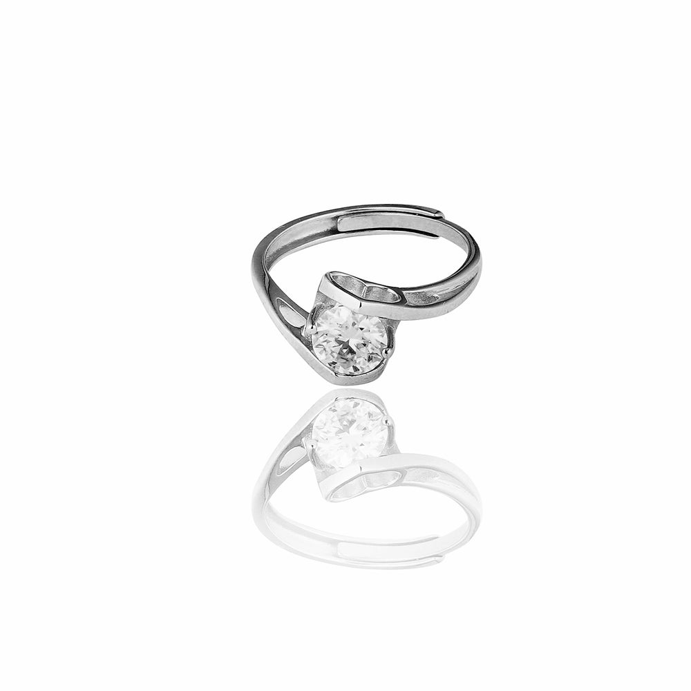 Ever After Sparkle Adjustable Moissanite Diamond Solitaire Ring 1.00 Carat