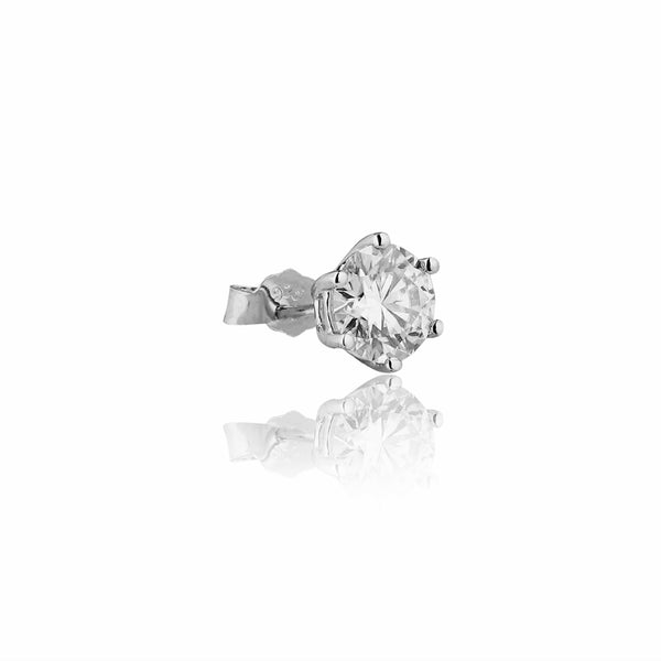 Better Than Usual Lab Grown Moissanite Solitaire Earrings 2 Carat