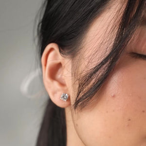Everyday Shinner Lab Grown Moissanite Solitaire Earring 2.0 Carat