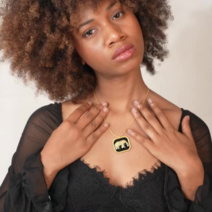 Elephant Pendant: 18K Gold Plated