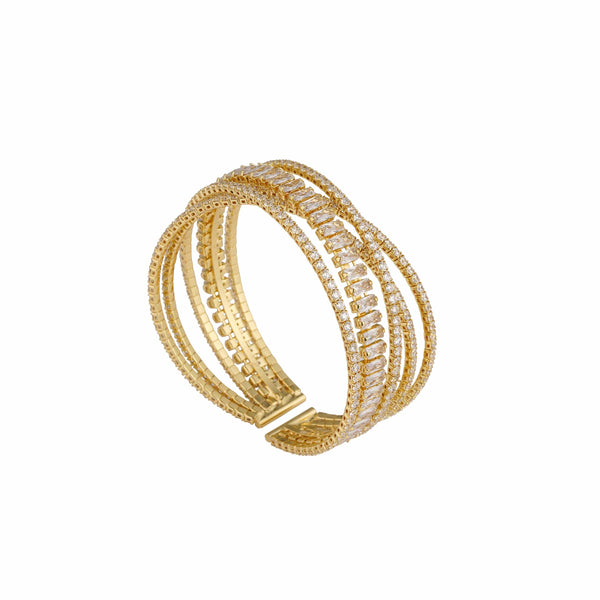 Razare Braclet Aesthetic Zirconia Bracelet: 18K Gold Plated