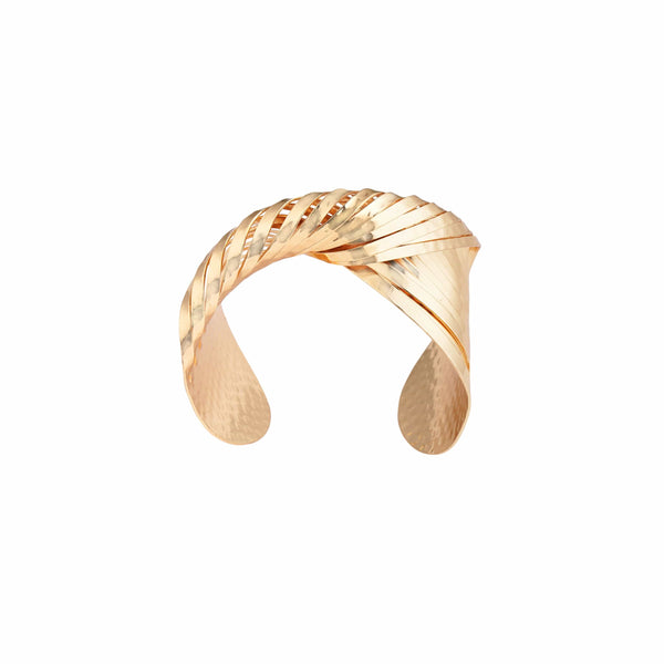 Razare Braclet Snake Skin Bracelet: 18K Gold Plated