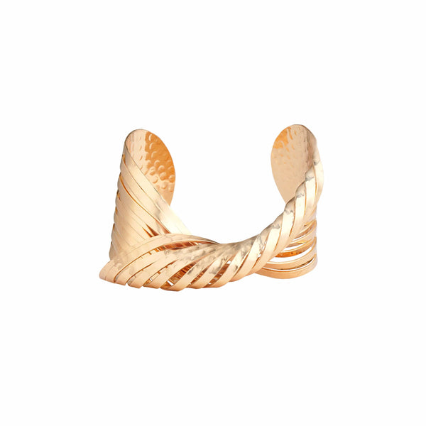 Razare Braclet Snake Skin Bracelet: 18K Gold Plated