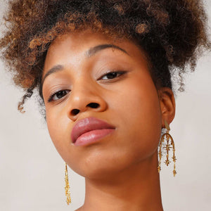 Razare Earrings Beautifully Crafted Statement Earring: 18k Gold Plated