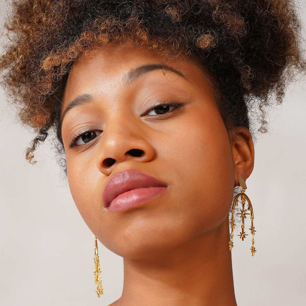 Razare Earrings Beautifully Crafted Statement Earring: 18k Gold Plated