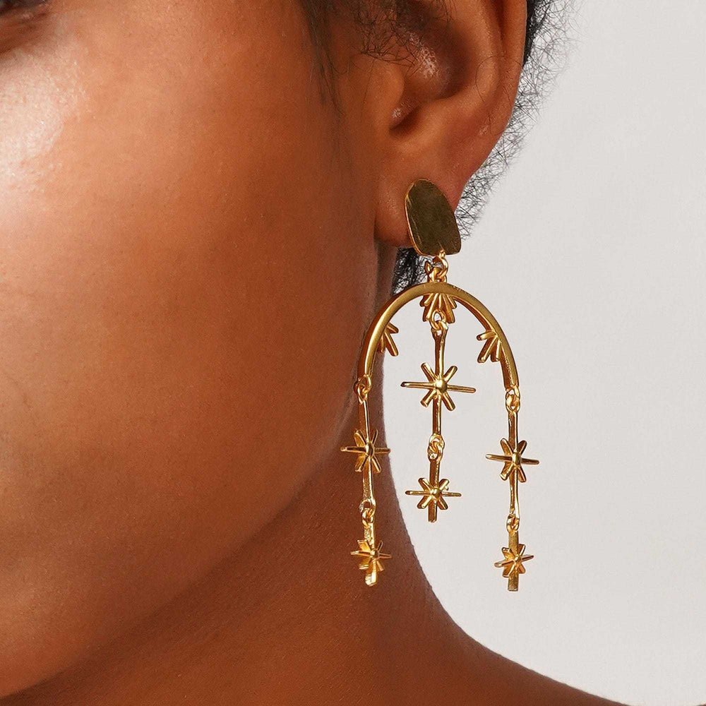 Razare Earrings Beautifully Crafted Statement Earring: 18k Gold Plated