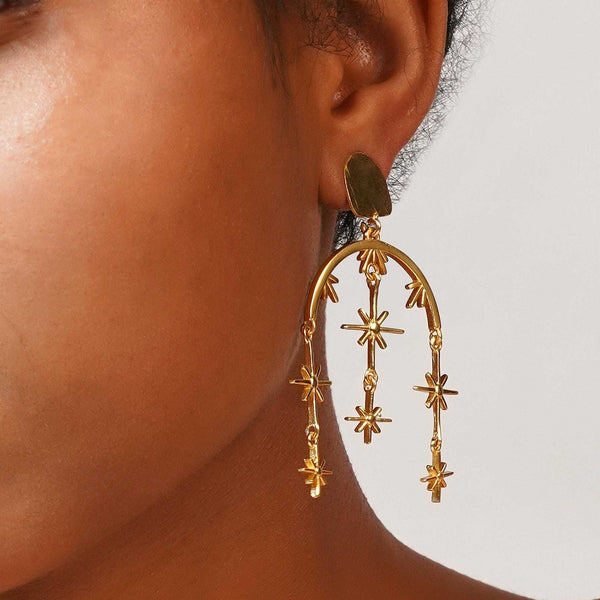 Razare Earrings Beautifully Crafted Statement Earring: 18k Gold Plated