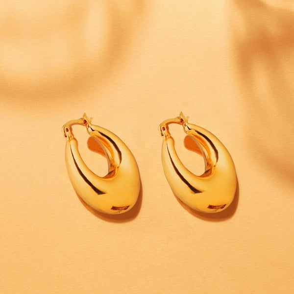 Razare Earrings Boat Earrings: 18K Gold Plated