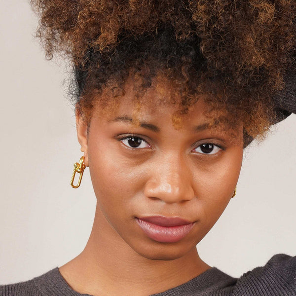 Razare Earrings Knot Earrings: 18K Gold Plated