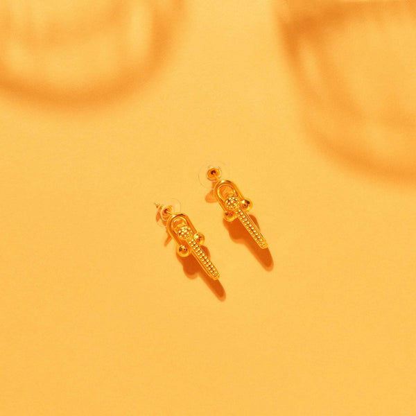 Razare Earrings Knot Earrings: 18K Gold Plated