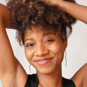 Razare Earrings Snake Effect Earring: 18K Gold Plated