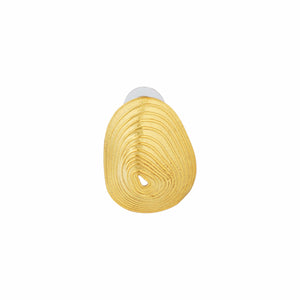 Razare Earrings Textured Shell Earrings: 18K Gold Plated