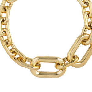 Razare Necklace Chunky Snake Link Chain: 18K Gold Plated
