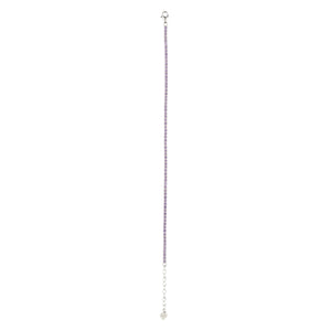 Teesta Braclet 2MM Blush Purple Tennis Bracelet: 925 Sterling Silver