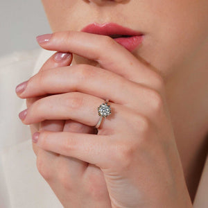 Teesta Classic Moissanite Solitaire Diamond Ring