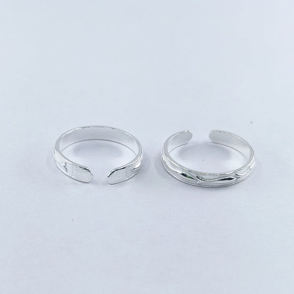 Teesta Classic Silver Adjustable Toe Ring: 925 Sterling Silver