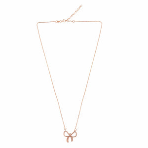 Teesta Earrings Aesthetic Treasuring Bow Earring and Necklace Set: 925 Sterling Silver