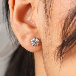Teesta Earrings Better Than Usual Lab Grown Moissanite Solitaire Earrings 2 Carat