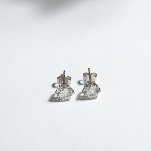 Teesta Earrings Better Than Usual Lab Grown Moissanite Solitaire Earrings 2 Carat