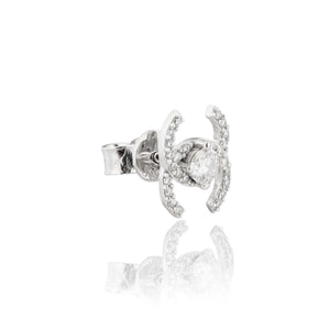 Teesta Earrings Channel Style Lab Grown Moissanite Earrings 0.5 Carat