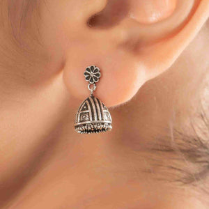 Teesta Earrings Mystic Bells Jhumkas: 925 Sterling Silver