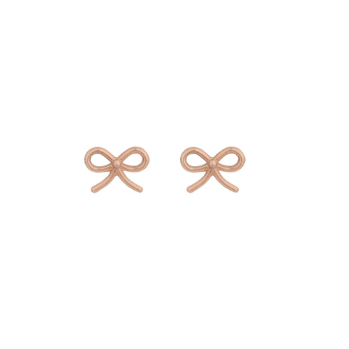 Teesta Earrings Rose gold New Trendy Bow Style Earrings: 925 Sterling Silver