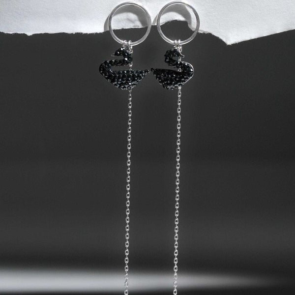 Teesta Earrings Swarovski Style Silver Earring: 925 Sterling Silver