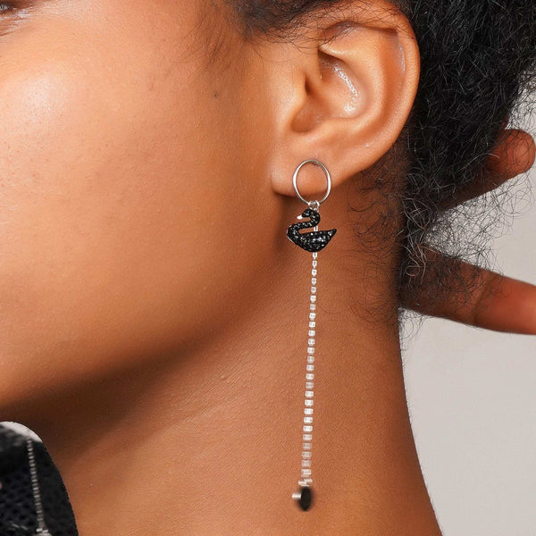 Teesta Earrings Swarovski Style Silver Earring: 925 Sterling Silver