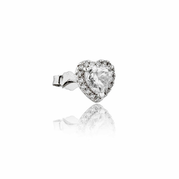 Teesta Earrings Sweet Hearts Lab Grown Moissanite Solitaire Earrings 1.0 Carat