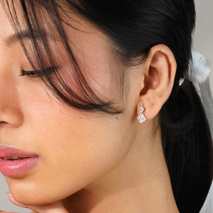 Teesta Earrings Treasure Yourself Moissanite Solitaire Earrings 2.0 Carat