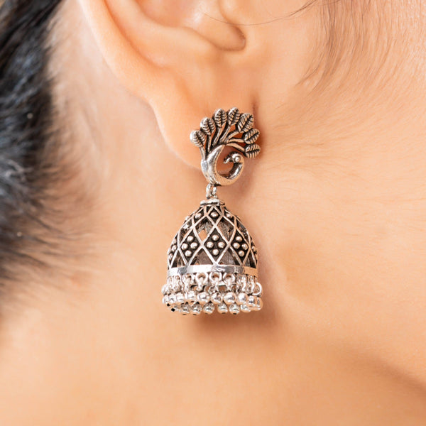 Teesta Ethereal Grace Jhumka: 925 Sterling Silver