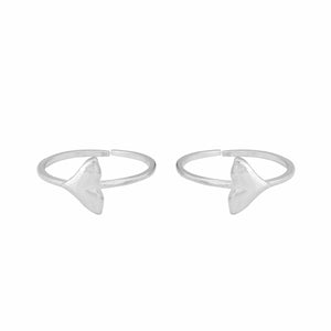 Teesta Mermaid Tale Adjustable Silver Toe Ring: 925 Sterling Silver
