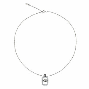 Teesta Necklace Delicate Rectangle Lab Grown Moissanite Solitaire Necklace 1.0 Carat