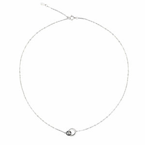 Teesta Necklace Elegantly Together Lab Grown Moissanite Diamond Necklace 0.14 Carat