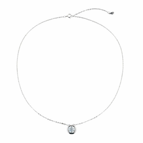 Teesta Necklace Essentially Available Moissanite Diamond Solitaire Necklace 2.44 Carat