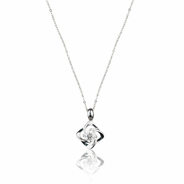 Teesta Necklace Flowering Moissanite Diamond Necklace 1.0 Carat