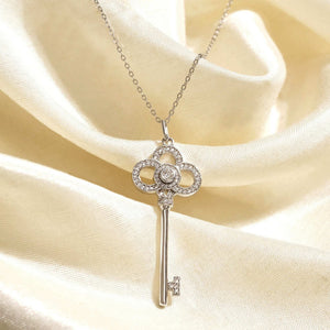 Teesta Necklace Love Key Moissanite Diamond Necklace 1.0 Carat
