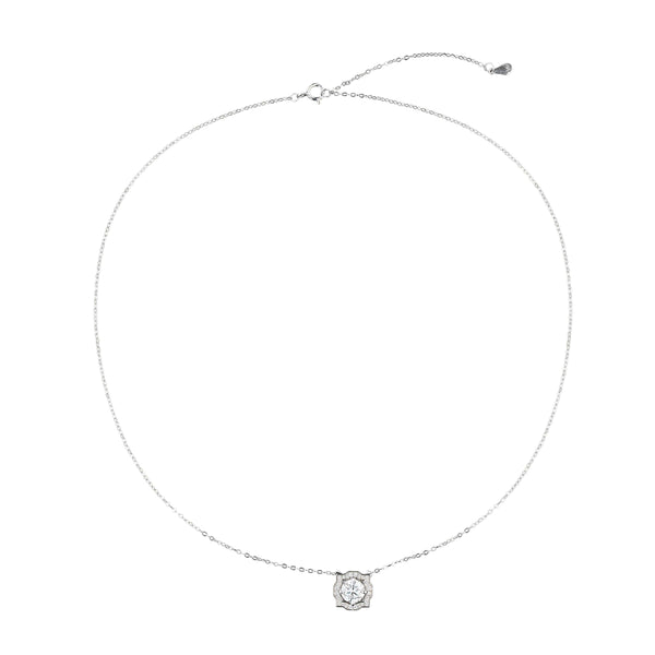 Teesta Necklace Single Solitaire Stone Moissanite Diamond 1.0 Carat