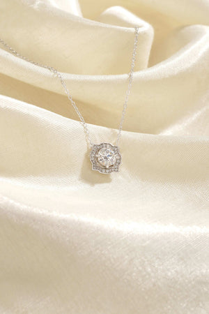 Teesta Necklace Single Solitaire Stone Moissanite Diamond 1.0 Carat